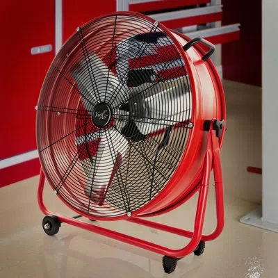 Vie Air 8.25'' Box Fan In Red