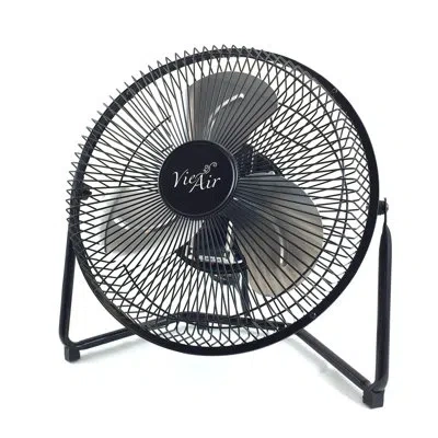 Vie Air 9" High Velocity Floor Fan In Black