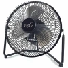 Vie Air 9" High Velocity Tilting 3 Speed Metal Floor Fan In Black