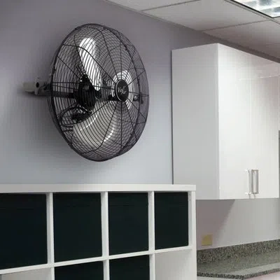 Vie Air Vie 21" Wall Mounted Fan In Black