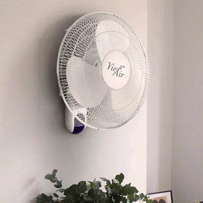 Vie Air Vie Oscillating Wall Mounted Fan In White