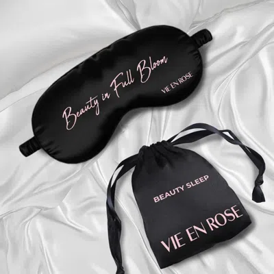 Vie En Rose Beauty Sleep Mask In Black