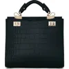 Vie Lorie Veronika Top Handle Bag In Black