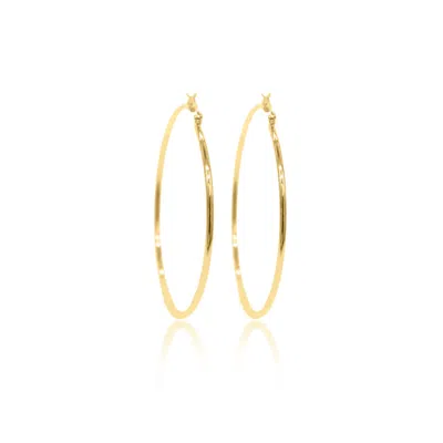 Viea Women's Casia Minimal Hoop Earrings - Gold