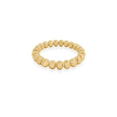 Viea Women's Gold Amara Beaded Band Ring