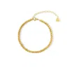 Viea Women's Gold Aspyn Round Beaded Bracelet