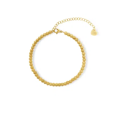 Viea Women's Gold Aspyn Round Beaded Bracelet