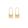 Viea Women's Gold Haven Padlock Statement Earrings