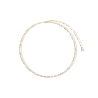 Viea Women's Gold Isabel Tennis Body Chain