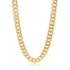 Viea Women's Gold Sage Statement Cuban Chain Necklace