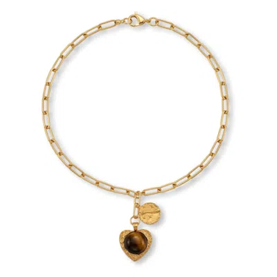 Viea Women's Gold Tara Heart Necklace
