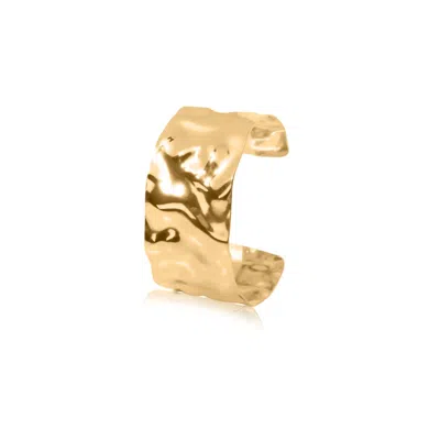 Viea Women's Mara Molten Style Cuffs - Gold