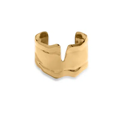 Viea Women's Paige Irregular Statement Cuff - Gold