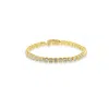 Viea Women's Zara Tennis Square Zirconia Stone Chain Bracelet - Gold