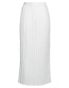 Vìen Woman Maxi Skirt White Size S Polyester In White