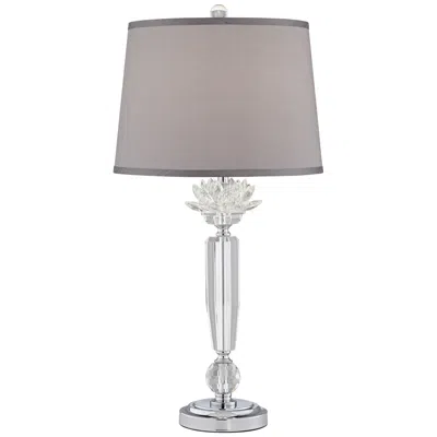 Vienna Full Spectrum 28 1/4" Olivia Crystal Table Lamp With Gray Shade
