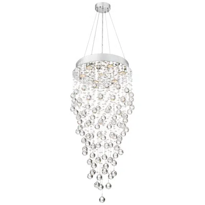 Vienna Full Spectrum Aida 18" Wide Pouring Crystal Bubble Chandelier