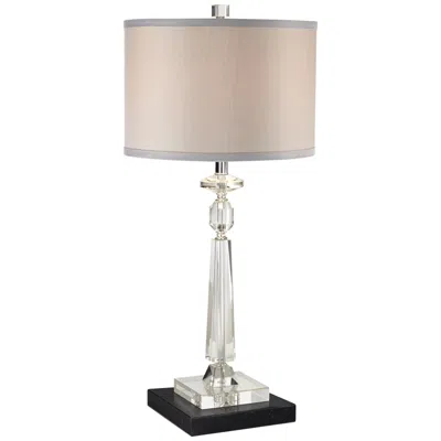 Vienna Full Spectrum Aline 26 1/2" Crystal Lamp And Black Marble Riser