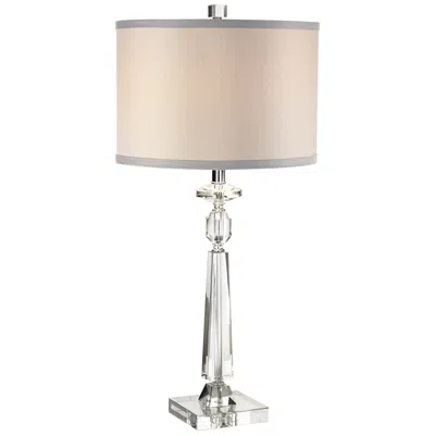 Vienna Full Spectrum Aline 26 1/2" Gray And Crystal Traditional Lamp