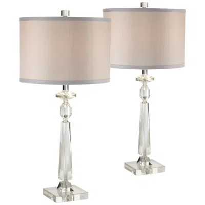 Vienna Full Spectrum Aline 27" Crystal Table Lamps Set Of 2