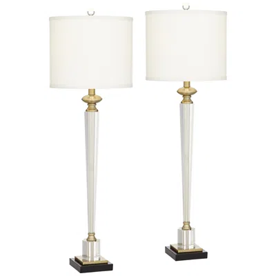 Vienna Full Spectrum Carrillo 38 1/2" Crystal Table Lamp Set Of 2