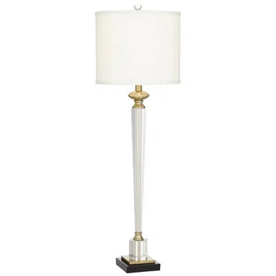 Vienna Full Spectrum Carrillo Column 38 1/2" Gold Crystal Buffet Lamp