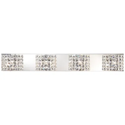 Vienna Full Spectrum Cesenna 35 1/2" Crystal 4-light Led Bath Fixture