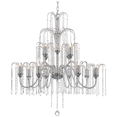 Vienna Full Spectrum Crystal Rain 33" Wide Large Crystal Chandelier