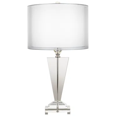 Vienna Full Spectrum Double Sheer Silver Crystal Trophy Table Lamp