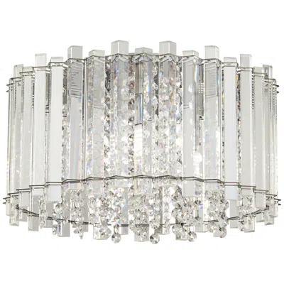 Vienna Full Spectrum Francesca 14" Wide Clear Crystal Led Ceiling Light