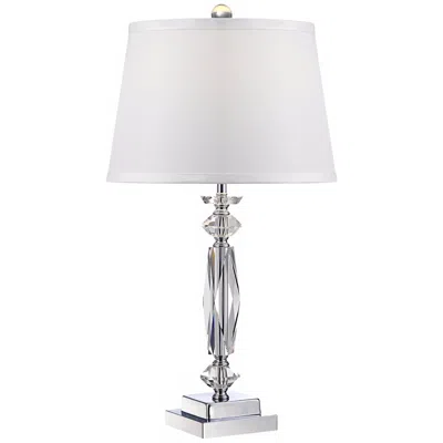 Vienna Full Spectrum Marilyn Cut Crystal Column 23" High Table Lamp