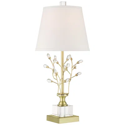 Vienna Full Spectrum Moritz 21 1/2" Gold Branch And Crystal Table Lamp