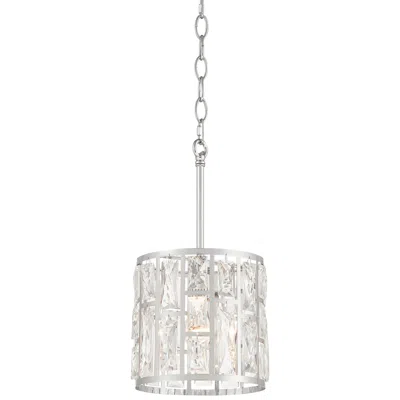 Vienna Full Spectrum Sofie 8 1/2" Chrome Crystal Mini Pendant Light