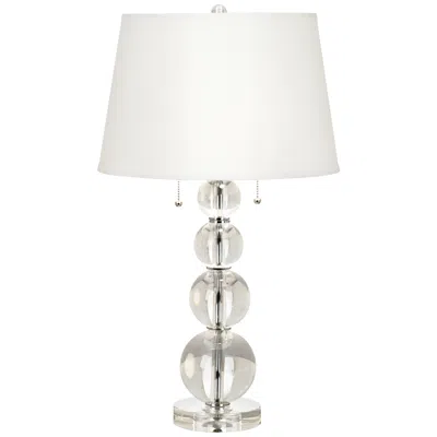 Vienna Full Spectrum Stacked Crystal Spheres Lamp With Table Top Dimmer