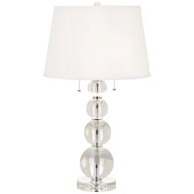 Vienna Full Spectrum Stacked Spheres 26 1/2" Crystal Table Lamp