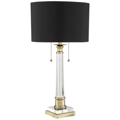 Vienna Full Spectrum Stephan 30" Traditional Crystal Column Table Lamp