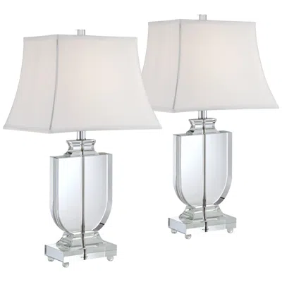 Vienna Full Spectrum Tilde 26 1/4" Crystal Urn Table Lamps Set Of 2