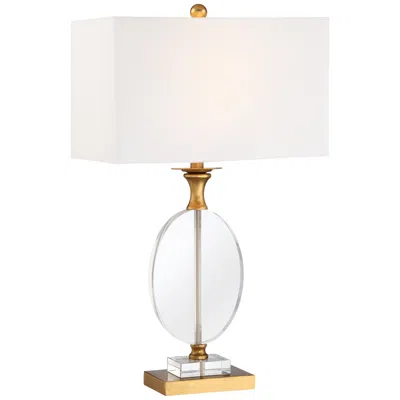 Vienna Full Spectrum Valerie 28" Modern Gold Clear Crystal Table Lamp