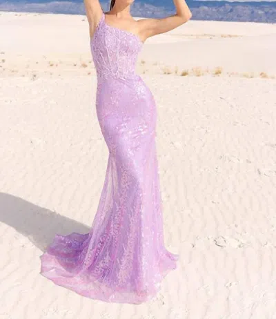 Vienna Prom Vienna Long Dress In Purple