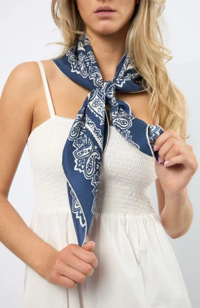 Viens Avec Moi Paisley Large Silk Square Scarf
