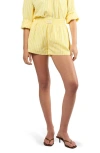 Viens Avec Moi Seaside Boxer Shorts In Yellow