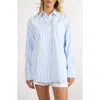 Viens Avec Moi Seaside Stripe Button-up Shirt