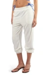 Viens Avec Moi Terry Lounge Pants In White
