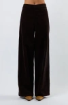 Viens Avec Moi The Odyssey Wide Leg Corduroy Pants In Brown
