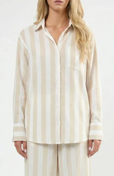 Viens Avec Moi The Paloma Long Sleeve Shirt In Multi
