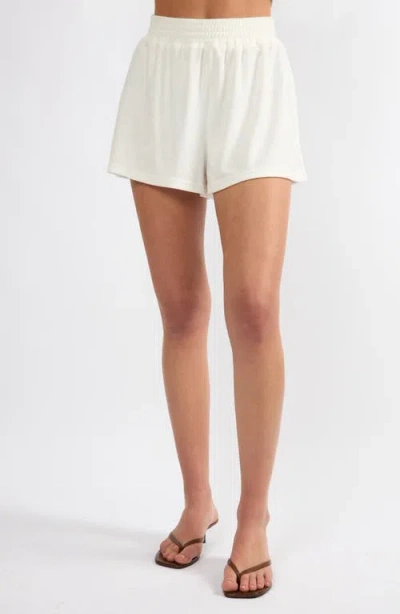 Viens Avec Moi The Terry Shorts In White