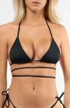Viens Avec Moi The Venice Bikini Top In Black