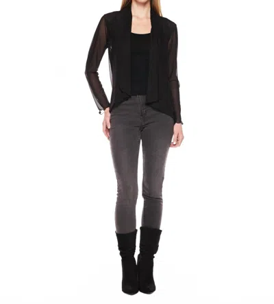 Viereck Sapling Long Sleeve Cardigan In Black