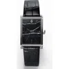 Vieren Black Croc Leather Swiss Automatic Watch In Black