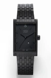 Vieren Matte Black Swiss Automatic Watch In Black